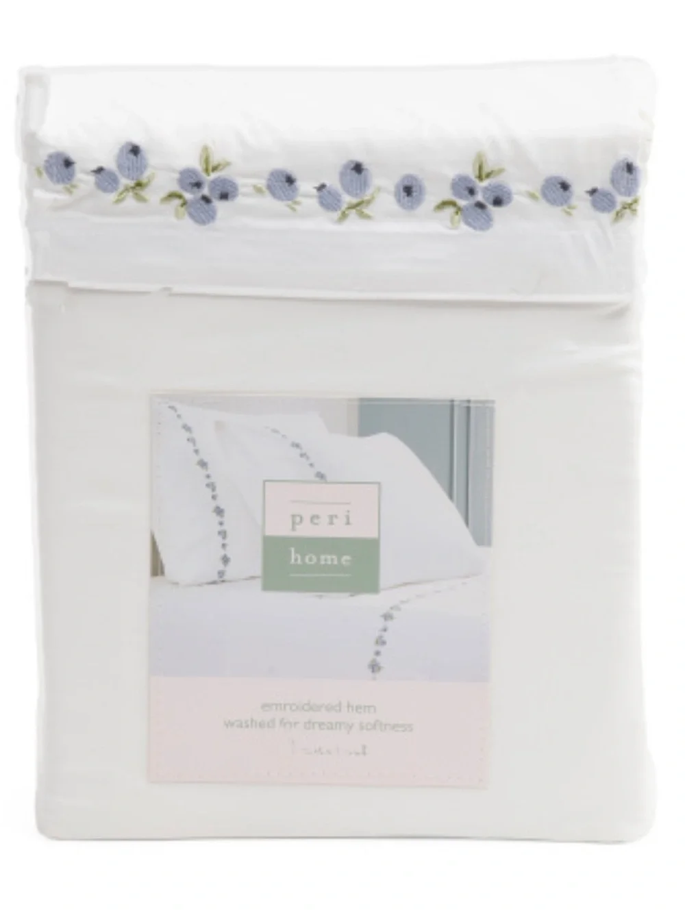 Pero home Embroidered Blueberry Sheet Set Queen